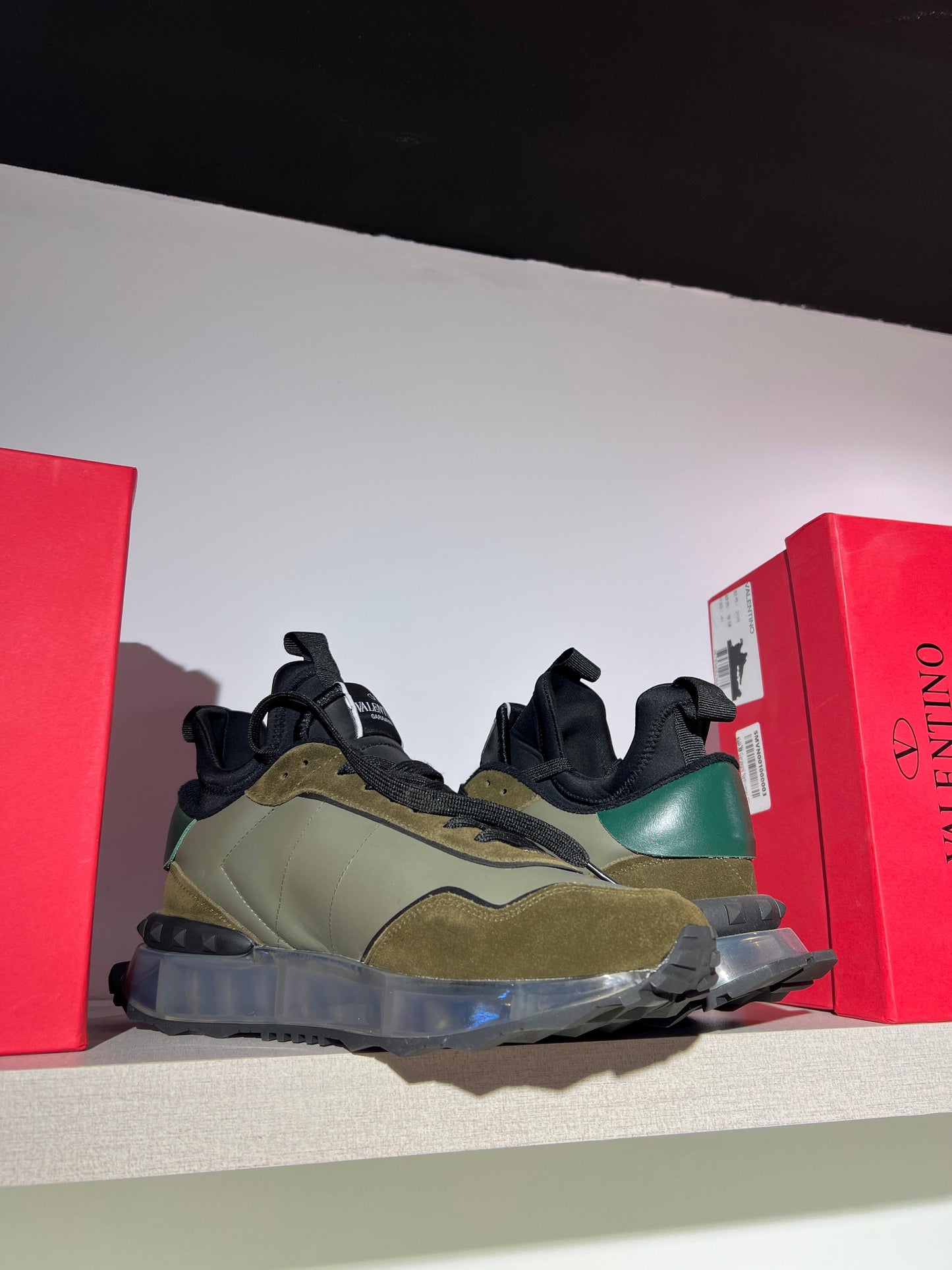 valentino garavani netrunner olive