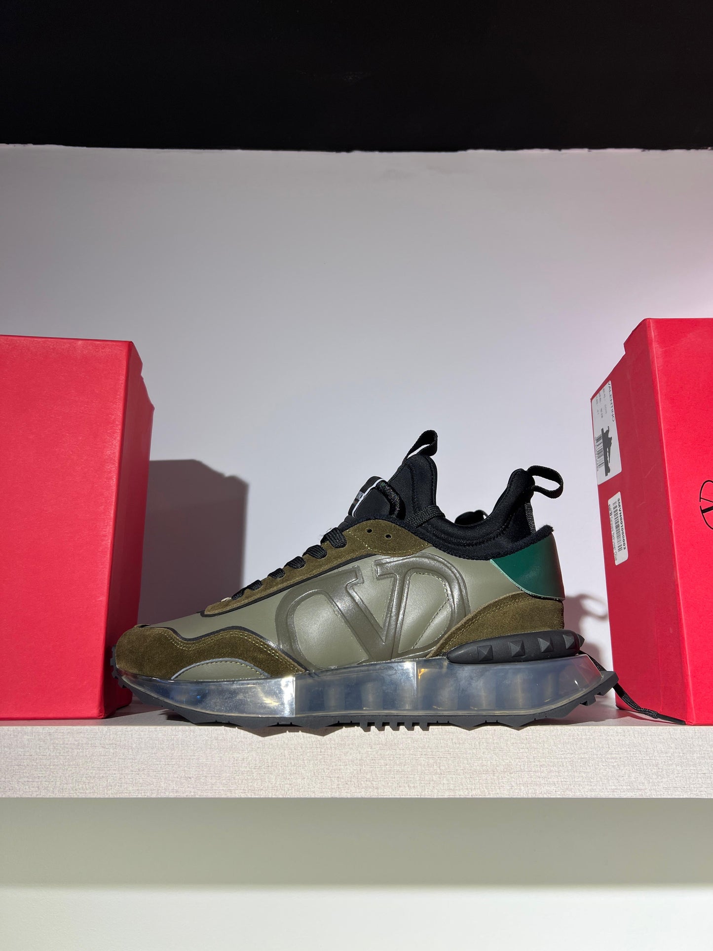 valentino garavani netrunner olive