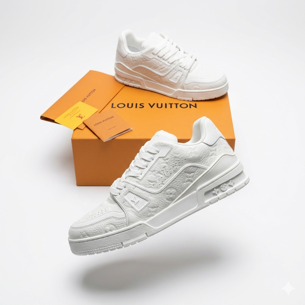 LV Trainer Sneaker white